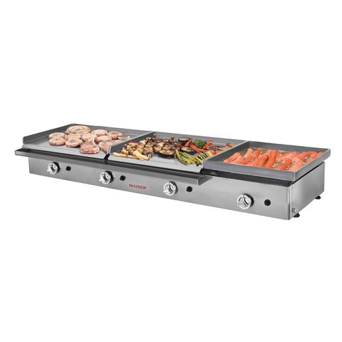 Plancha gas 60+60 rectificada de 8 mm+40 frankfurt