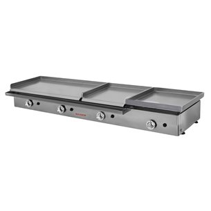 Plancha gas 80+40 rectificada de 8 mm+40 frankfurt