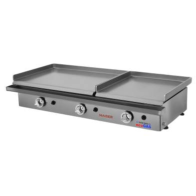 Plancha ecogas 60+40 acero rectificado de 8 mm 3 VÁLVULAS