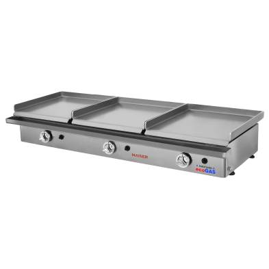Plancha ecogas triple placa 40 acero rectificado de 8 mm