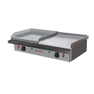 Plancha eléctrica 40 rectificada de 8 mm+40 cromo duro