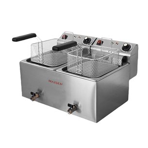 Freidora de 8+8 litros Grifo 4,5+4,5 Kw MAXI ECO CON CONTACTOR