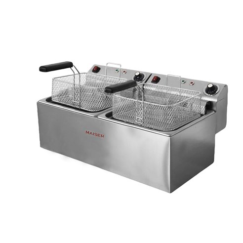 Freidora de 10+10 litros 6+6 Kw MAXI ECO CON CONTACTOR