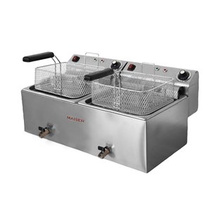 Freidora de 10+10 litros Grifo 6+6 Kw MAXI ECO CON CONTACTOR