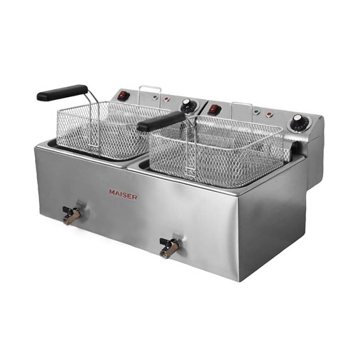 Freidora de 10+10 litros Grifo 6+6 Kw MAXI ECO CON CONTACTOR