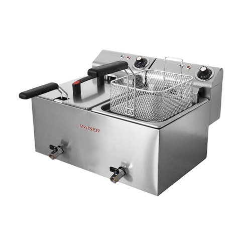 Freidora de 8+8 litros Grifo 6+6 Kw/400V-3+N TRIFÁSICA CON CONTACTOR