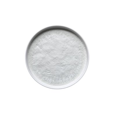 Plato redondo c/borde recto de Melamina 25,4 cm x 2,5 cm alto ADRIER Bruma Azul