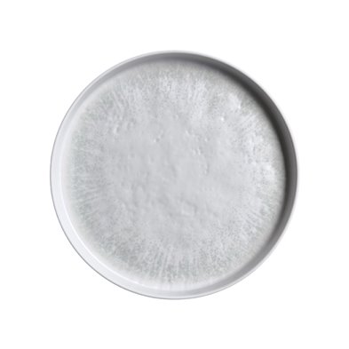 Plato redondo c/borde recto de Melamina 30,5 cm x 2,5 cm alto ADRIER Bruma Azul