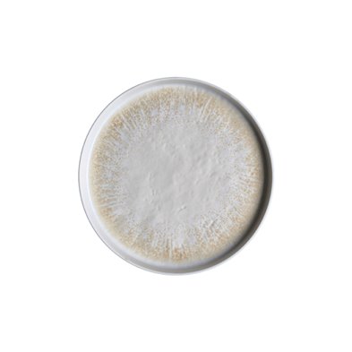 Plato redondo c/borde recto de Melamina 25,4 cm x 2,5 cm alto ADRIER Ginger Amarillo