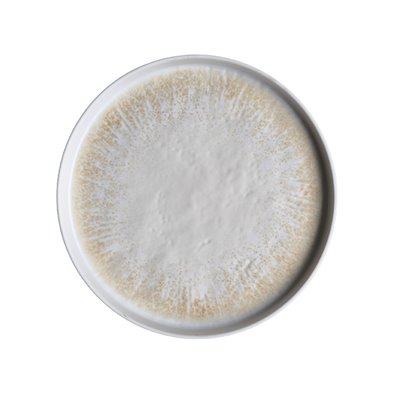 Plato redondo c/borde recto de Melamina 30,5 cm x 2,5 cm alto ADRIER Ginger Amarillo