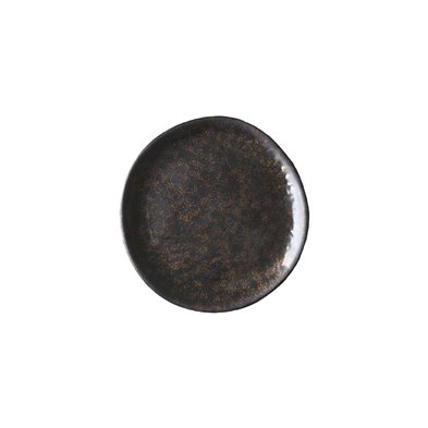 Plato redondo de Melamina 17,7 cm x 2 cm alto ADRIER Orion Negro