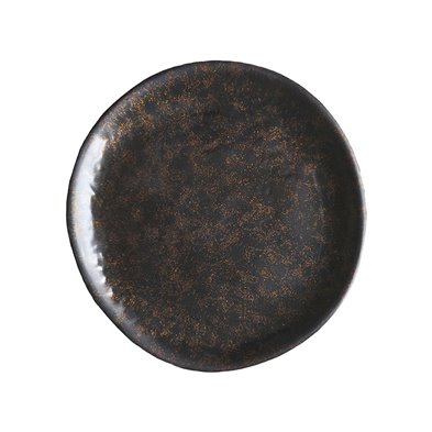 Plato redondo de Melamina 25,3 cm x 2 cm alto ADRIER Orion Negro