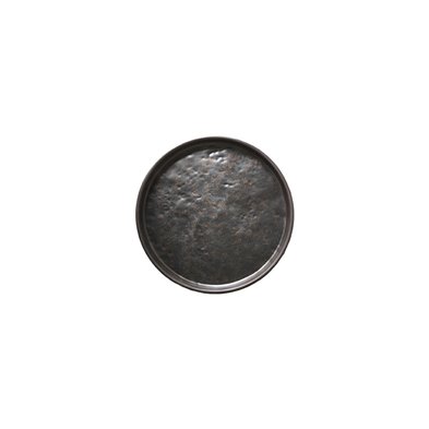 Plato redondo c/borde recto de Melamina 18 cm x 2,5 cm alto ADRIER Orion Negro
