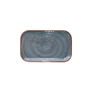 Plato rectangular de Melamina 26,5 x 16,2 cm  ADRIER Salsa Summer Azul