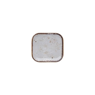 Plato rectangular de Melamina 17,6 x 16,2 cm  ADRIER Salsa Winter Blanco