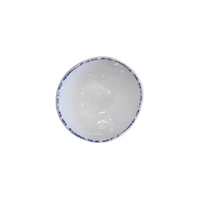 Bol 150 ml de Melamina 12,5 cm Ø x 6 cm alto ADRIER Cobalt Blanco/borde azul
