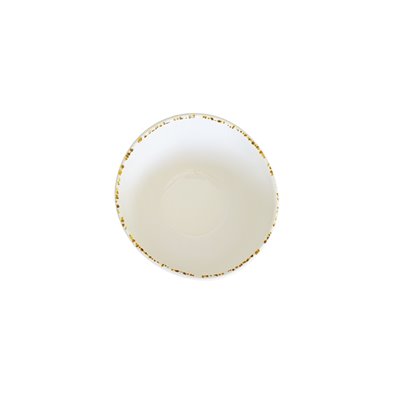 Bol 150 ml de Melamina 12,5 cm Ø x 6 cm alto ADRIER Dune Blanco/borde marron