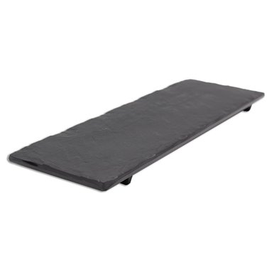 Base rectangular plana de Melamina pequeña - 31 x 10 x 2 cm  ADRIER Terral Negro mate