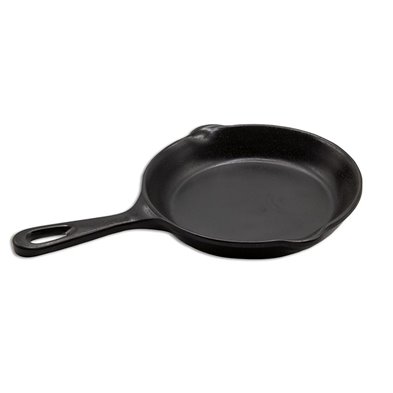 Sartén grande con asa de Melamina 22 cm de Ø x 3,6 cm de alto (33 cm con asa)  ADRIER Terral Negro mate