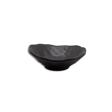 Platillo oval pequeño de Melamina 8,9 x 8 x 3 cm ADRIER Terral Negro mate