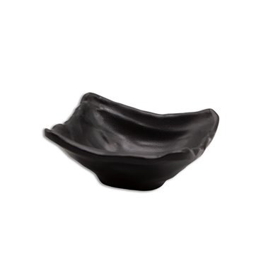 Cuenco mini cuadrado de Melamina 9 x 8,5 x 4 cm ADRIER Terral Negro mate