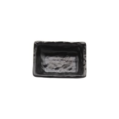 Platillo rectangular pequeño de Melamina 9 x 7 x 2,5 cm  ADRIER Terral Negro mate