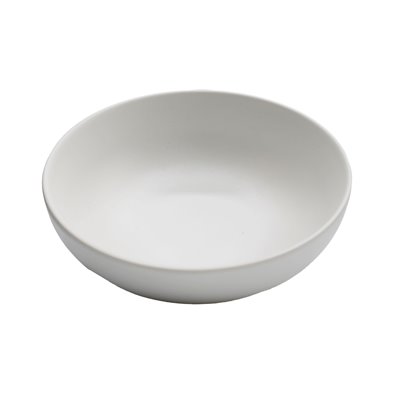 Bol redondo grande de Melamina 19,2 cm de Ø x 6,8 cm de alto  ADRIER Terral Blanco mate