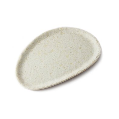 Plaro ovalado mediano de Melamina 30 x 20 x 1,8 cm ADRIER Terral Blanco mármol