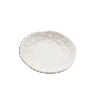 Platillo redondo de Melamina 14 cm de Ø x 2,7 de alto ADRIER Terral Blanco mármol