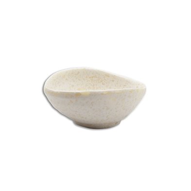 Platillo oval grande de Melamina 9,8 x 8 x 4,5 cm ADRIER Terral Blanco mármol