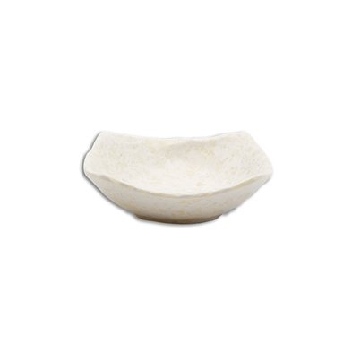 Cuenco mini "Hoja" de Melamina 8,7 cm de Ø x 3 cm de alto ADRIER Terral Blanco mármol