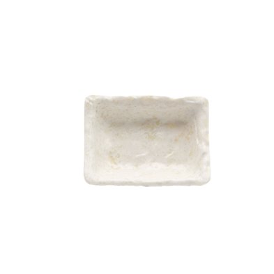 Platillo rectangular pequeño de Melamina 9 x 7 x 2,5 cm  ADRIER Terral Blanco mármol