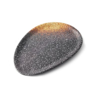 Plaro ovalado mediano de Melamina 30 x 20 x 1,8 cm ADRIER Terral Lava