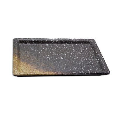 Plato rectangular grande de Melamina 24,5 x 18 x 2,3 cm  ADRIER Terral Lava