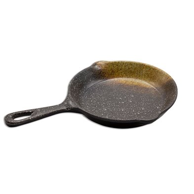 Sartén grande con asa de Melamina 22 cm de Ø x 3,6 cm de alto (33 cm con asa)  ADRIER Terral Lava