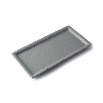 Plato rectangular mediano de Melamina 28 x 14 x 1,6 cm ADRIER Terral Gris espacial