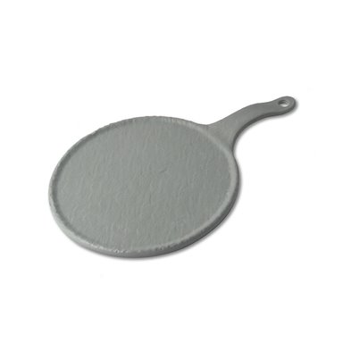 Tabla redonda pequeña de Melamina 20 cm Ø + 10 cm asa ADRIER Terral Gris espacial