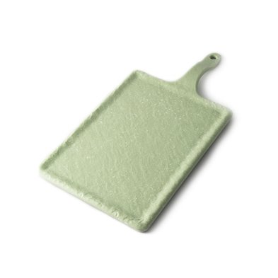 Tabla rectangular pequeña de Melamina 25 x 18 cm + 12 cm asa ADRIER Terral Verde aguacate