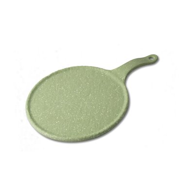 Tabla redonda pequeña de Melamina 20 cm Ø + 10 cm asa ADRIER Terral Verde aguacate