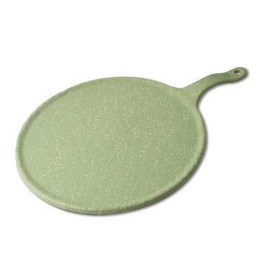 Tabla redonda grande de Melamina 27 cm Ø + 10 cm asa ADRIER Terral Verde aguacate