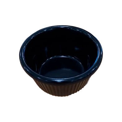 Ramekin acanalado 60 ml de Melamina 7.4 x 7.4 x 3.8 cm  ADRIER Ramekines Negro