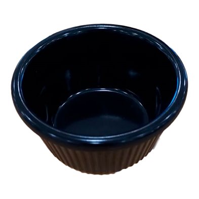 Ramekin acanalado 90 ml de Melamina 8 x 8 x 4 cm  ADRIER Ramekines Negro