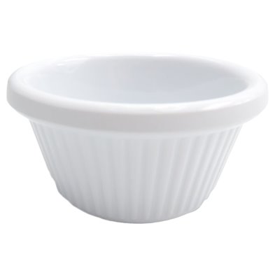 Ramekin acanalado 90 ml de Melamina 8 x 8 x 4 cm  ADRIER Ramekines Blanco
