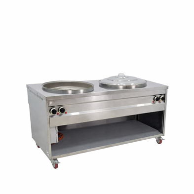 Freidora Eléctrica para churros 1550X800X850h 2 calderos de 600mm Línea Estambul DTM4
