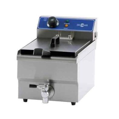 Irimar- Freidora Iindustrial Eléctrica sobremesa Irimar FRY-13 cuba fija con grifo