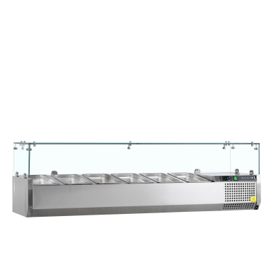 Vitrina refrigerada sobre encimera GN1/4 TEFCOLD VK33-140