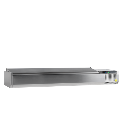 Vitrina refrigerada sobre encimera GN1/4 TEFCOLD VK33-200 S/S LID