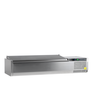 Vitrine refrigerada de bancada GN1/3 TEFCOLD VK38-120 S/S TAMPA