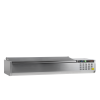 Vitrina refrigerada sobre encimera GN1/4 TEFCOLD GVC33-160 S/S