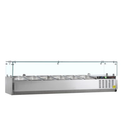 Vitrina refrigerada sobre encimera GN1/3 TEFCOLD GVC38-150